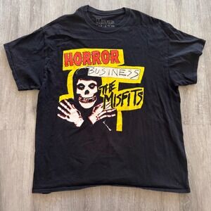 Misfits Horror Business Graphic T-Shirt Mens XL Black Punk Rock Band Tee